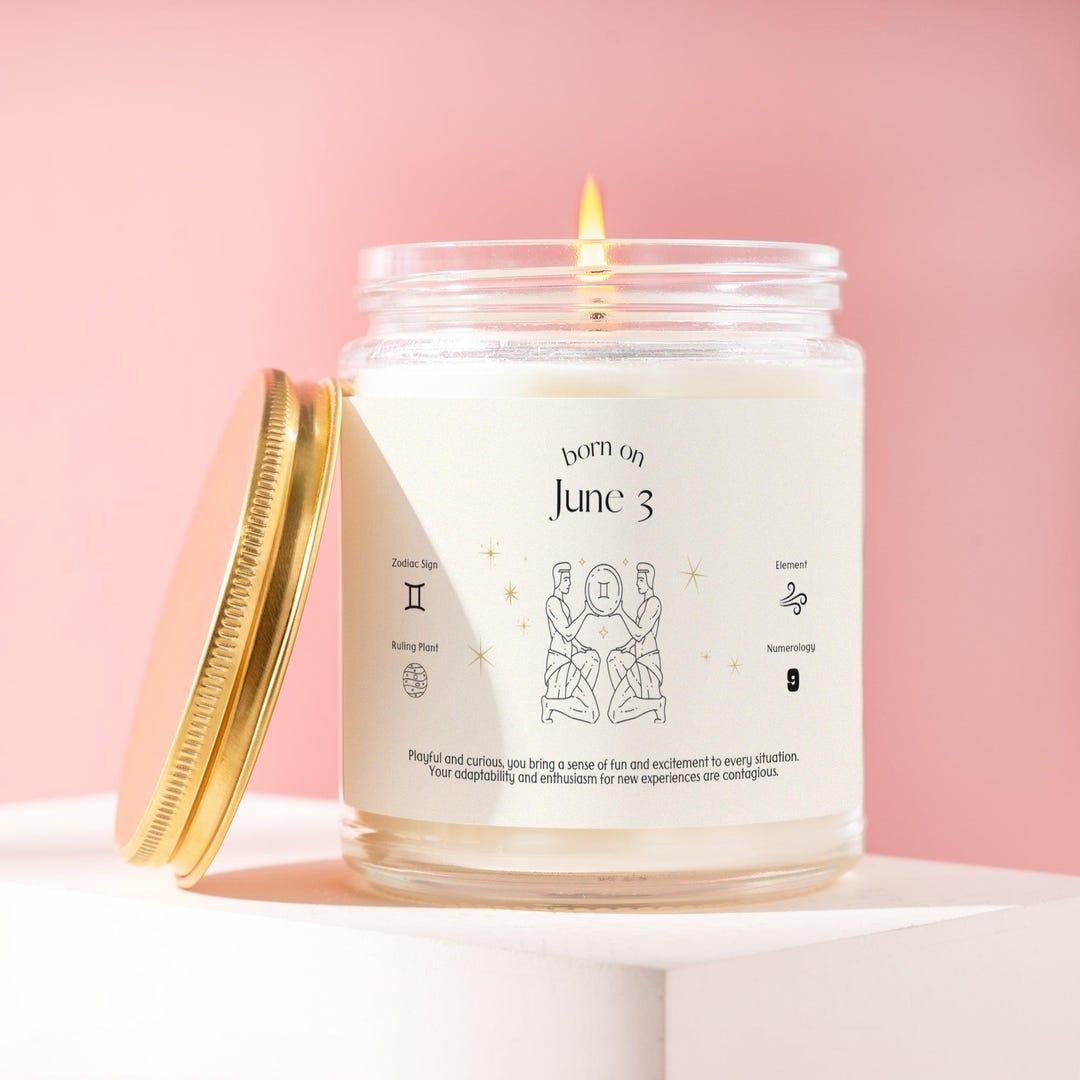 Pesonalized Zodiac Candles And Books | Bithdate Co