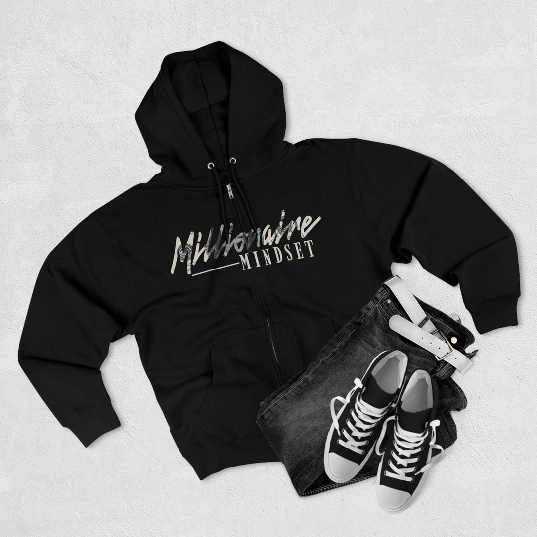 Millionaire Mindset Unisex Premium Full Zip Hoodie Etsy
