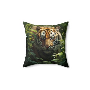 Tiger Quadratisches Kissen