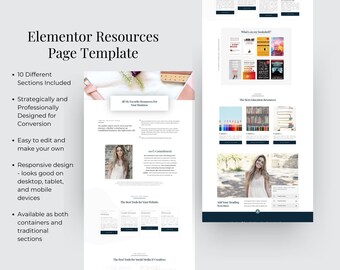 Elementor Resources Page Template