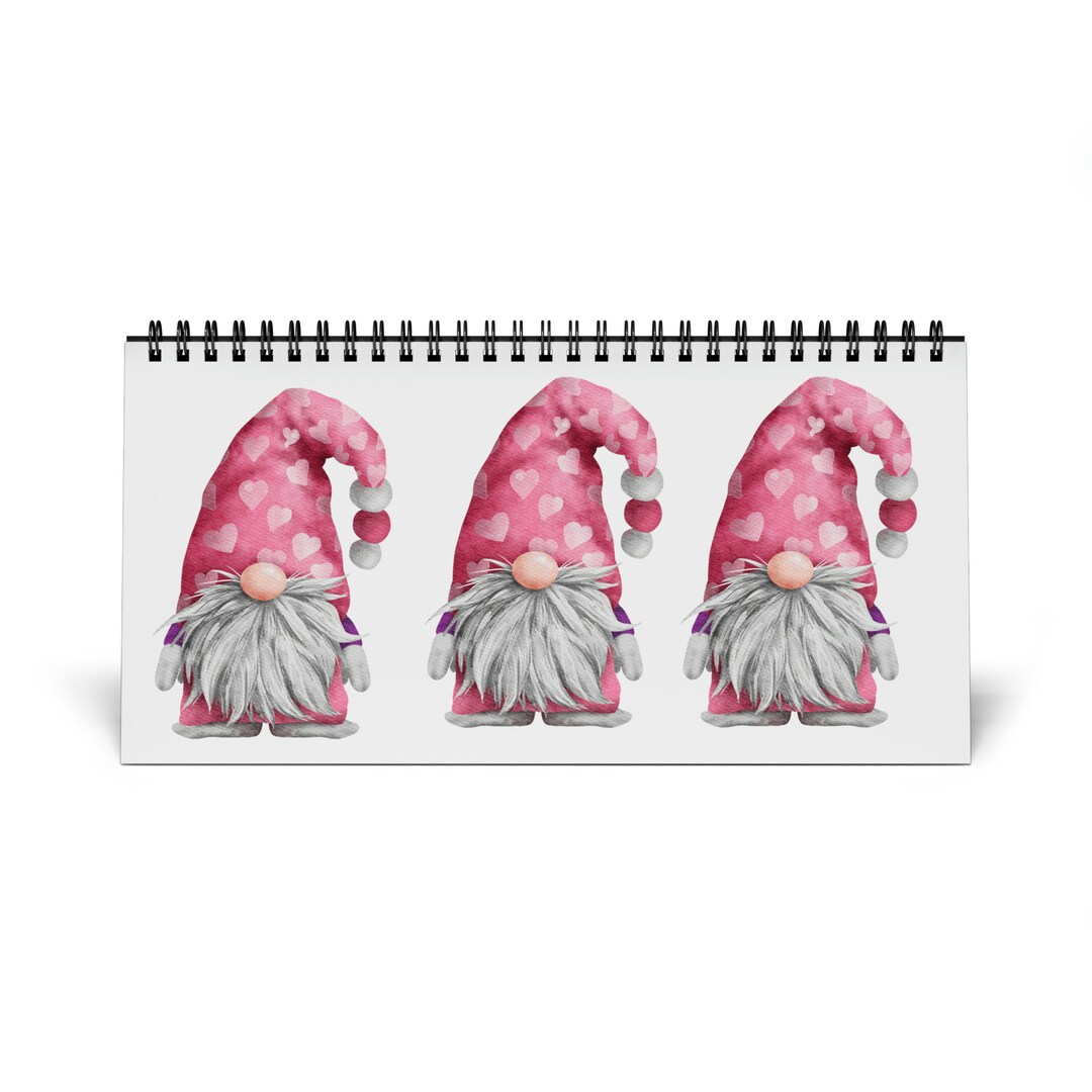 Desktop Calendar 2024 Gridgnome Lovers, Gnome Inspired, Christmas Gift for Him, Her, Bestfriend