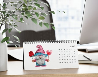 Simplex Desk Calendar (2025 grid),dad inspired gnome, gnome lovers, gift for him, her, sister, brother, aunt, uncle, grandpa, grandma