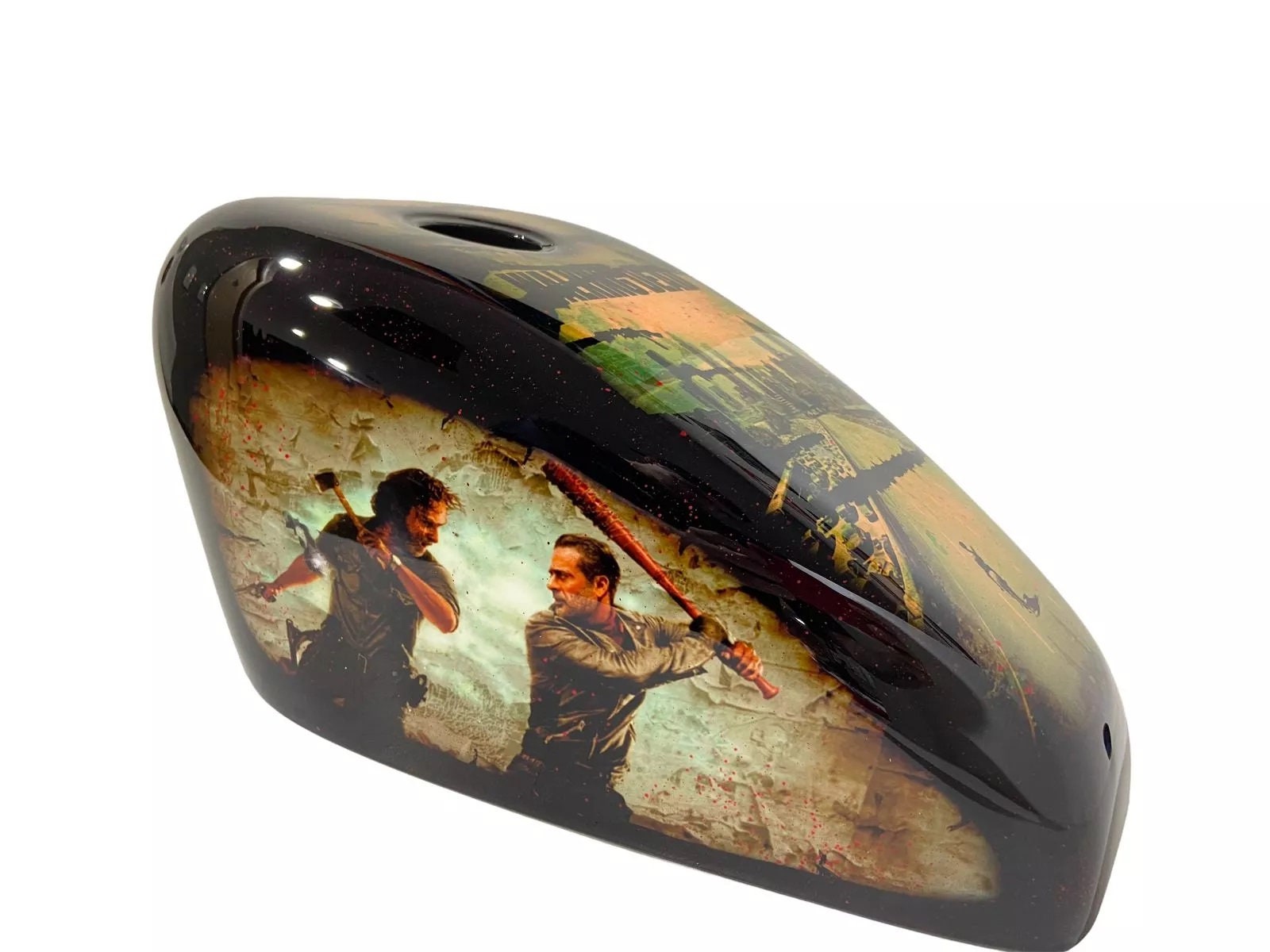 Fuel Tank Cover Harley Davidson the Walking Dead Handmade Etsy