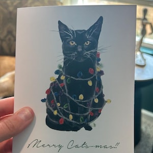 Biglietto - Gatto di Natale