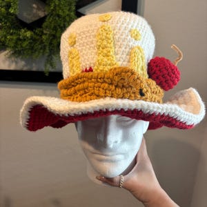 Lucifer hat crochet pattern