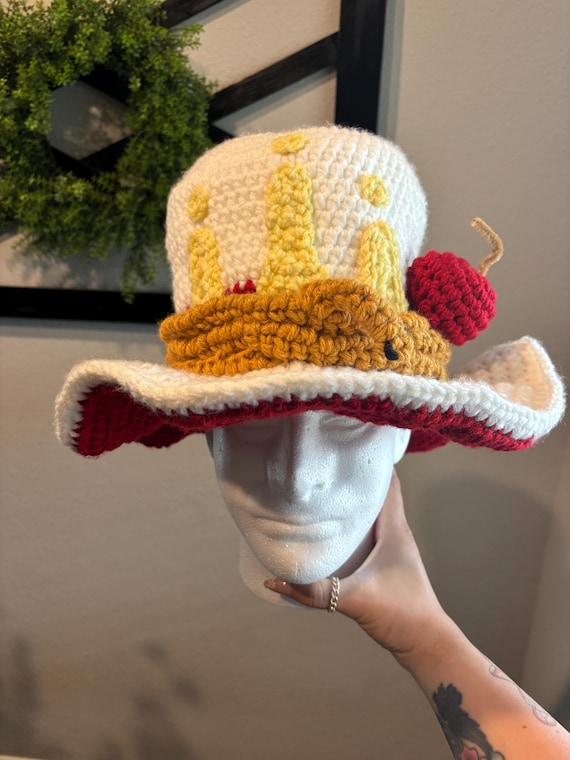 Lucifer hat crochet pattern