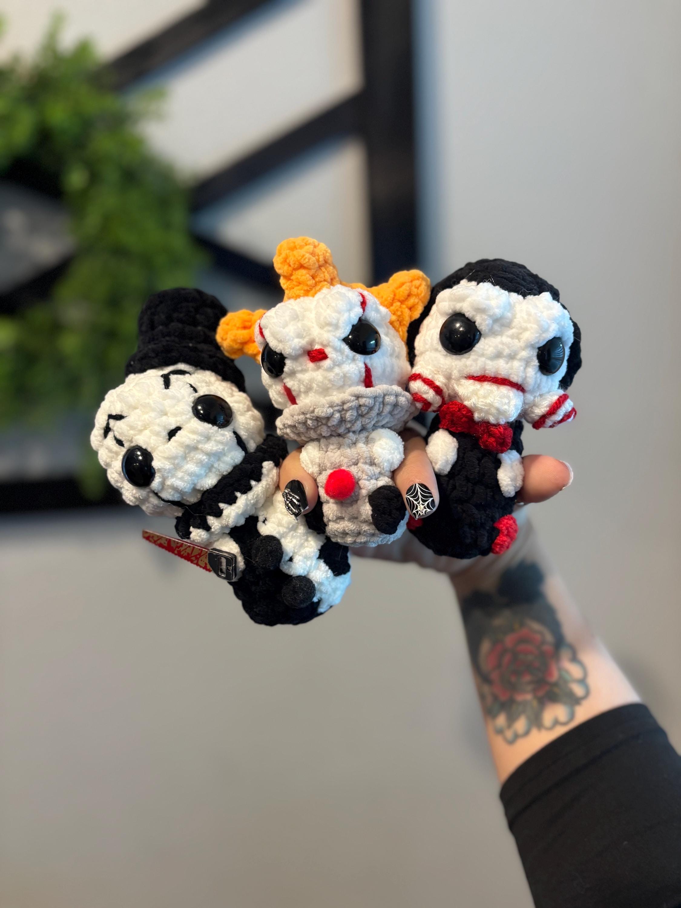 37 Clown Crochet Patterns to Add Color, Character, and Circus Charm 12 Clown shoulder pal bundle