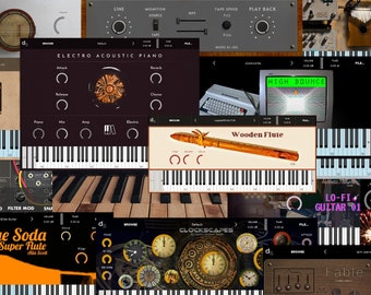 317 GB Fatsoenlijke Sampler-bibliotheken! 1040 geluidsbanken 2757 presets! VST-instrumenten Kontakt Soundfont sf2 wav Gitaar Piano Synth Drumkit Plugin