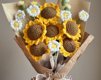 ❤購入時32万円❤作家物パンフラワーモチーフ四季の花束オリジナルデザイン❤超美品 かぎ針編みの花束、手作り、ギフト対応、彼女、おばあちゃん、記念日