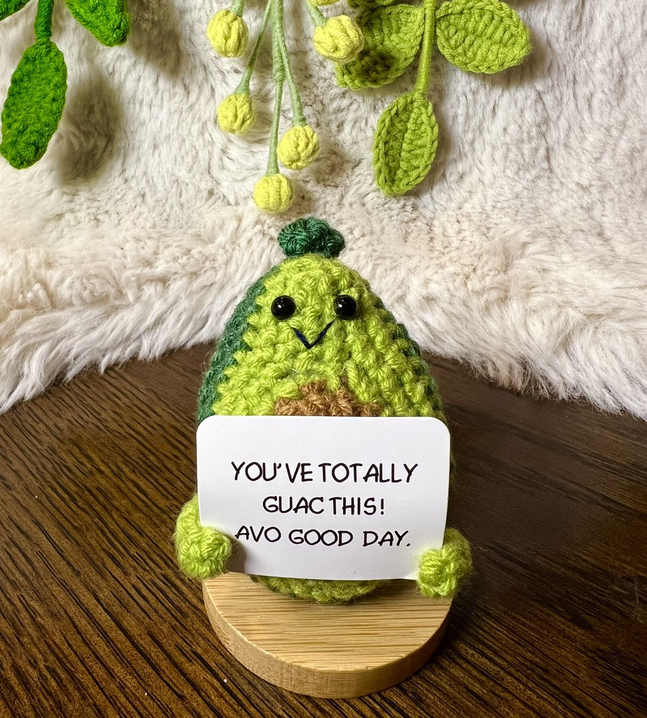 Unique Handmade Crochet Positive Carrot +emotional Support