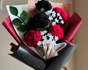 MOH様専用☆薔薇とユリ、フリージアなどのブーケ☆ハンドメイドレース