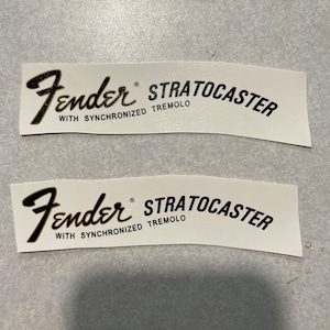 Fender Large Headstock Waterslide Logo