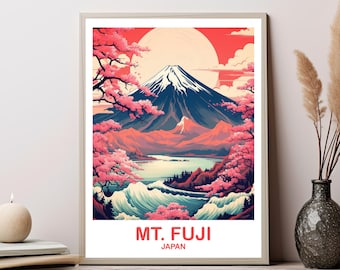富士山旅行アート、日本ウォールアートポスター、旅行ウォールアート、風景旅行ウォールアート、日本旅行ポスター、日本旅行 | T2AS_JAHO2