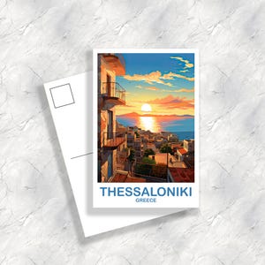 Thessaloniki Greece Travel Postcard Thessaloniki Travel Postcard Greece Travel Postcard Europe Travel Postcard Travel Art | T2EU_GRTH1_P