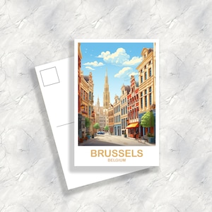 Pocztówka Bruksela Podróże Sztuka, Belgia Podróże Sztuka, Bruksela Sztuka Pocztówka, Belgia Podróże Sztuka, Europa Podróże Sztuka Pocztówka | T2EU_BEBR1_P