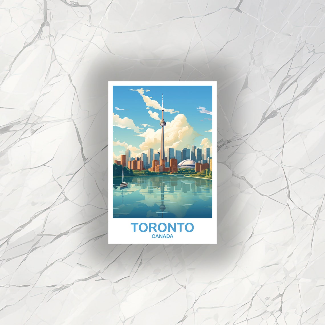 Toronto Travel Sticker Decal, Ontario Travel Sticker, Toronto Sticker ...