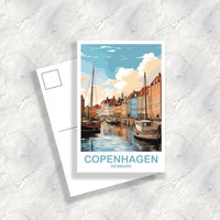 Copenhagen Denmark Postcard - Etsy
