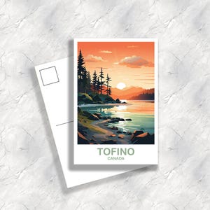 Tofino BC Reisepostkarte, British Columbia Kunstpostkarte Tofino Reisepostkarte Reisekunst Vancouver Island Reisekunst | T2NA_BTO1_P