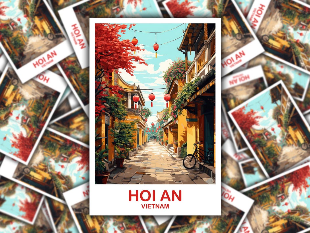 Hoi Sticker Hoi an Vietnam Cityscape Sticker | Travel Souvenir Decal | T2AS_VIHA1_S ...