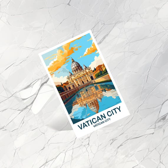 Vatican City Travel Postcard, Vatican City Postcard Europe