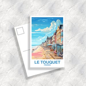 Le Touquet France Travel Postcard, Le Touquet Postcard, France Postcard, France Travel, Europe Postcard | T2EU_FRLT1_P