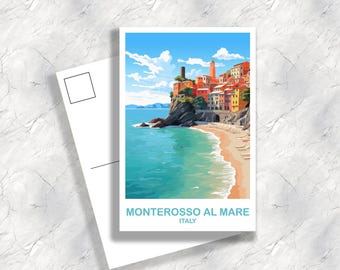 Monterosso al Mare Italy Travel Postcard | Travel Memory Gift | T2EU_ITMAM1_P