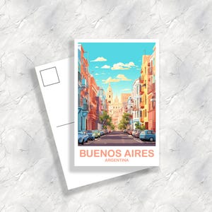 Buenos Aires Argentina Travel Postcard, Buenos Aires Travel Postcard, Argentina Postcard, Argentina, Travel Postcard | T2SA_ARBA1_P