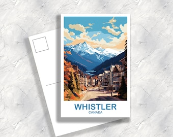 Whistler British Columbia Travel Postcard | Travel Gift Memory Souvenir | T2NA_BCWH2_P