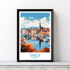 Oslo Norwegen Reise Poster, digitales Oslo Poster, digitale Norwegen Reisekunst, druckbare Oslo Norwegen Kunst, Europa Reisekunst | DT2EU_NOOS1_P