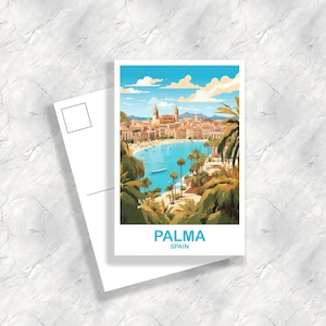 Carte postale de voyage en Espagne Palma, Carte postale de voyage en Espagne, Carte postale artistique de Palma, Carte postale artistique de voyage en Espagne, Carte postale d'Europe | T2EU_SPPA1_P