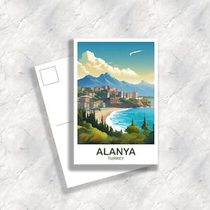 Alanya, Turchia, cartolina d'arte, Alanya, cartolina d'arte, Turchia, cartolina d'Europa, Turchia, cartolina di viaggio, Alanya, viaggio / T2EU_TUAL1_P