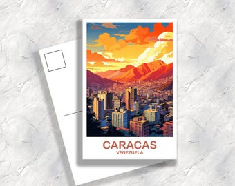 Caracas Venezuela Travel Postcard | Gift Memory Present Souvenir | T2SA_VECA1_P