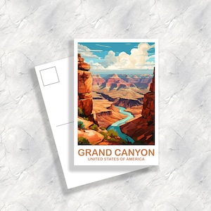 Grand Canyon Reisepostkarte, Arizona Reisepostkarte, Nationalpark Postkarte, Grand Teton Nationalpark Reisepostkarte | T2NA_ARGC1_P