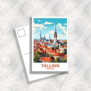Tallinn Estland Resevykort Konst, Tallinn Resevykort, Estland Vykort, Tallinn Resekonst Vykort Europa Resekonst | T2EU_ESTA1_P bild 1