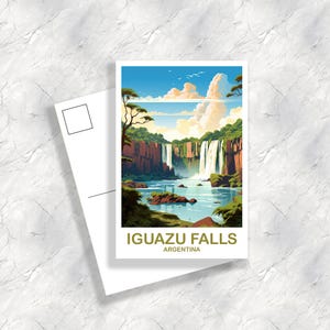 Iguazu Falls Argentina Travel Postcard, Iguazu Falls Travel Postcard, Argentina Postcard, Argentina, Travel Postcard | T2SA_ARIF1_P