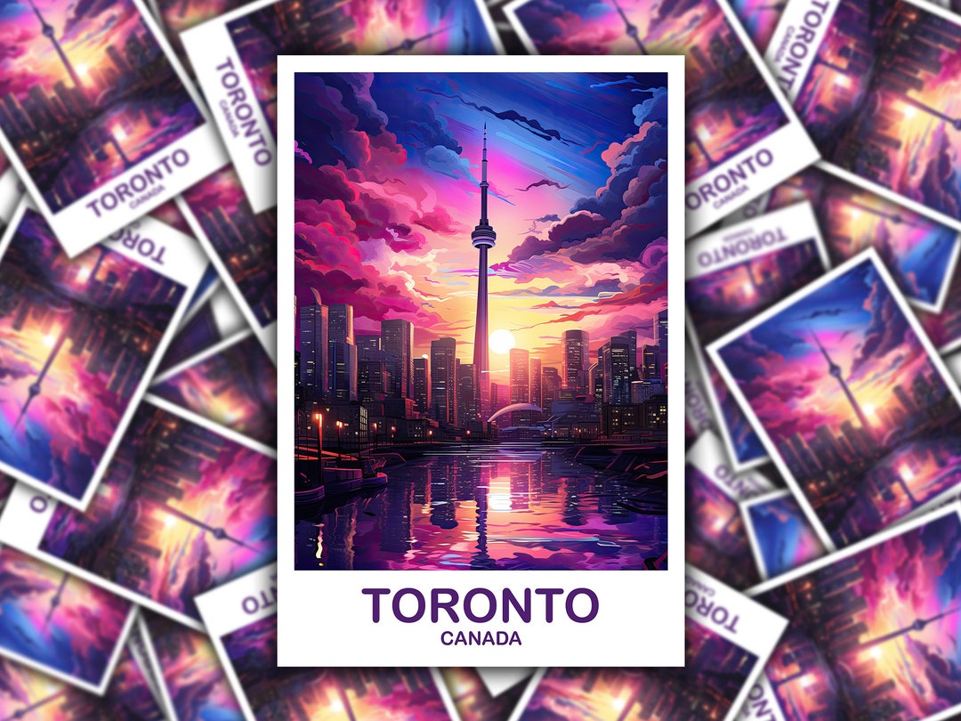 Toronto Travel Sticker Decal, Ontario Travel Sticker, Toronto Sticker ...