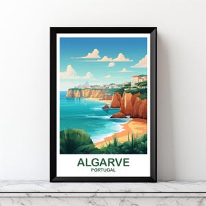 Algarve Portugal Travel Wall Art, Digital Portugal Travel Art, Algarve Wall Art, Printable Europe Travel Art,  | DT2EU_POAL1