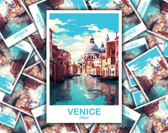 Sticker voyage Venise Italie, Sticker art voyage Venise, Sticker voyage Italie, Art voyage Venise, Sticker voyage, Venise Italie | T2EU_ITVE1_S