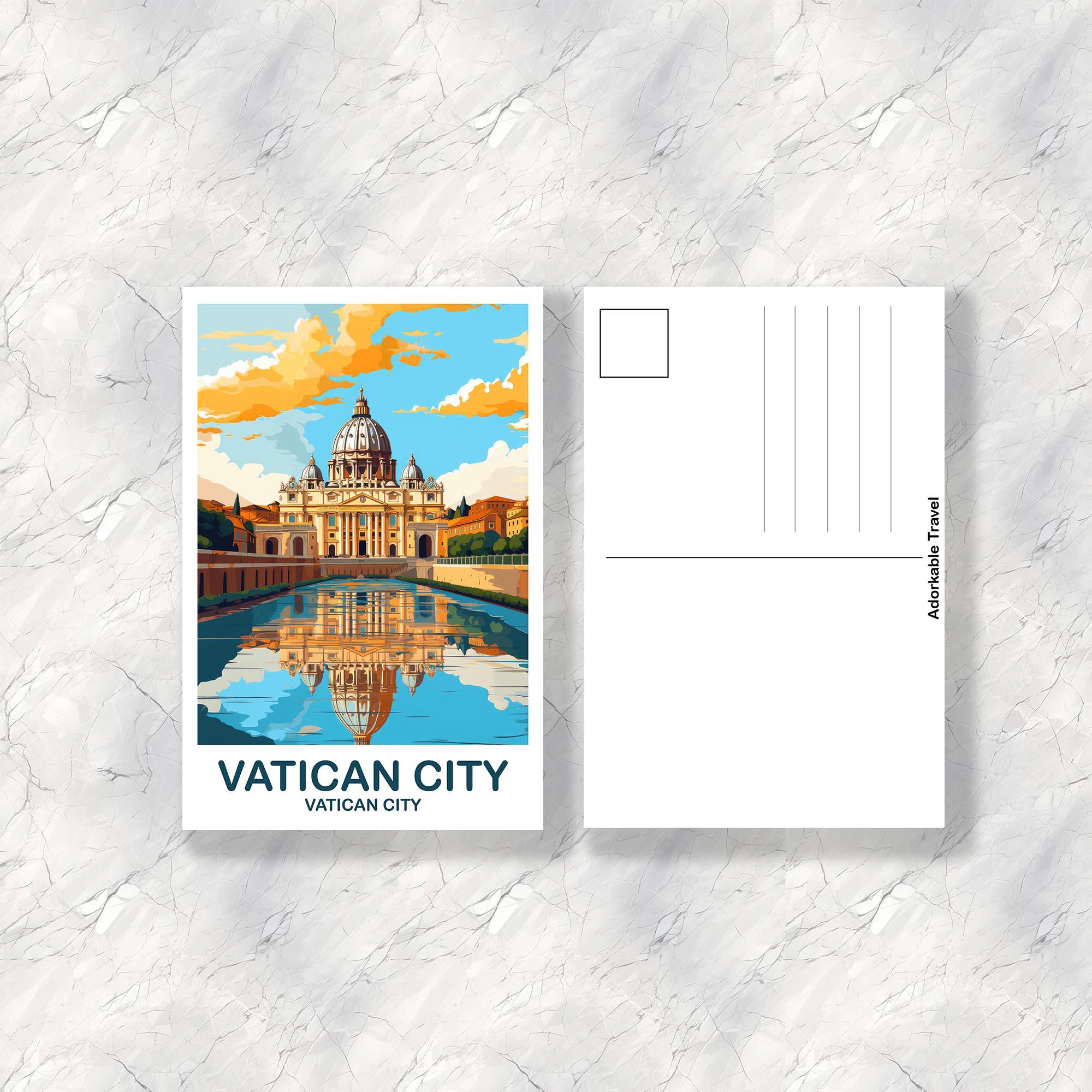 CITTÀ DEL VATICANO 未使用はがき Vatican City Travel Postcard, Vatican City Postcard Europe