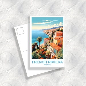 Postal de viaje a la Riviera Francesa, Francia, Postal de la Riviera Francesa, Postal de Francia, Viajes a Francia, Postal de Europa / T2EU_FRFR1_P