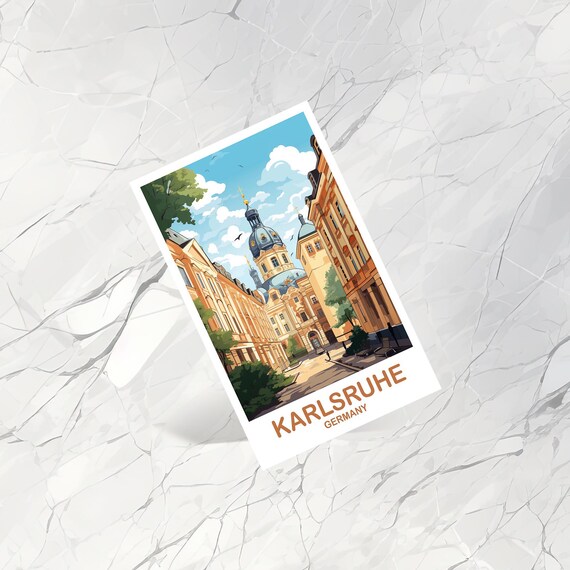 Karlsruhe Germany Travel Postcard, Karlsruhe Germany Travel Memory
