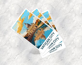 Vatican City Travel Postcard, Vatican City Postcard Europe