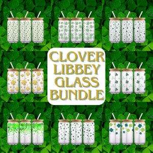Luck on Your Side Glass Can Bundle - Libbey 16oz SVGs for Cricut, Beer Can Glass Files