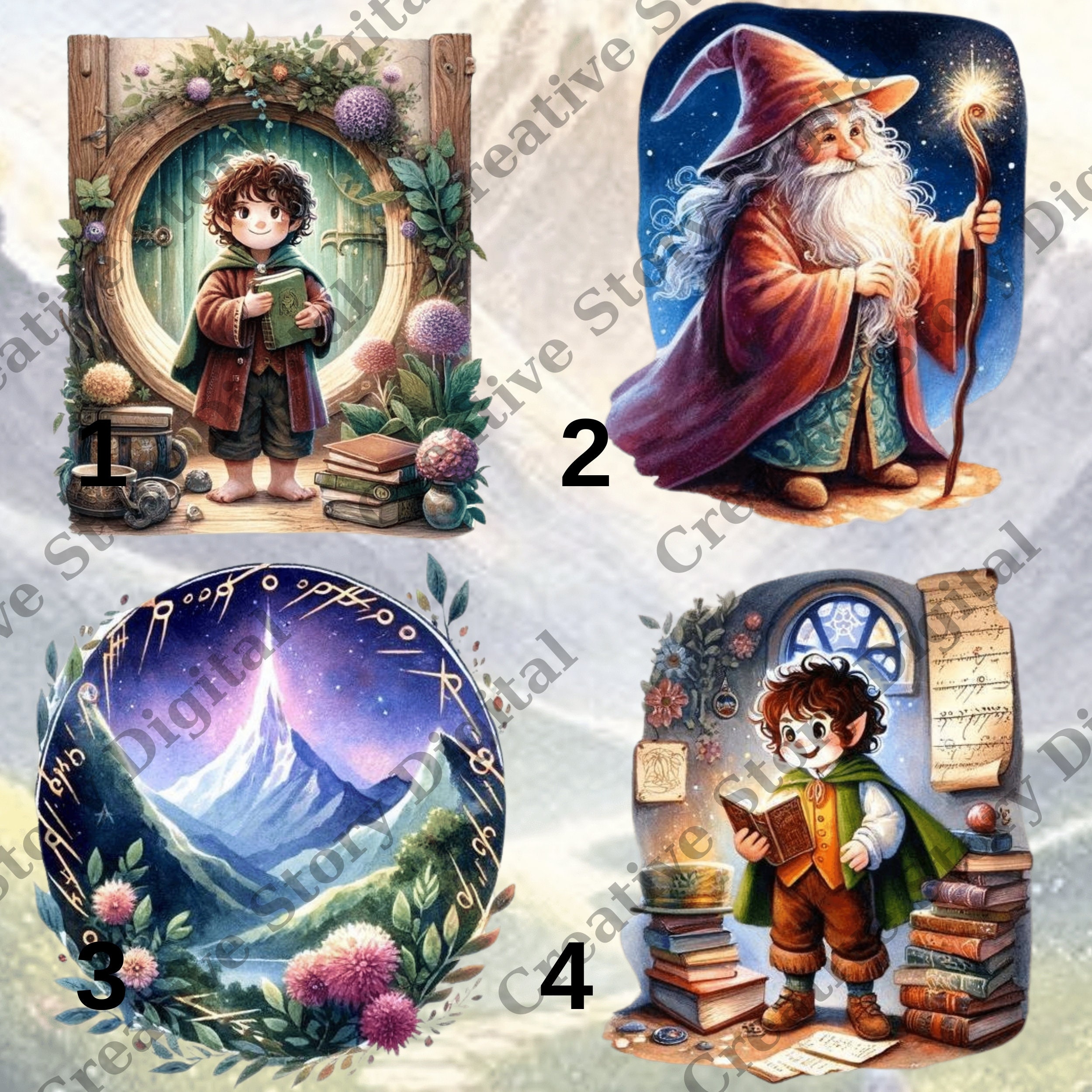Tolkien and Lotr Gifts, Lotr Art, the Hobbit, Middle Earth, Lord of the ...