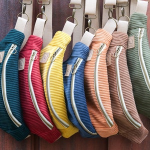 Sac banane en velours fait main - Confectionné en France - 10 couleurs au choix