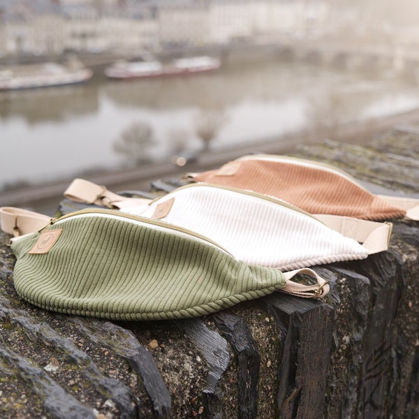 Corduroy Belt Bag - Handmade in France