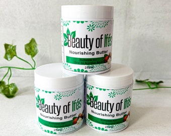 Manteiga Corporal de Karité Crua Batida | Hidratante Natural para Pele Seca, Eczema e Estrias