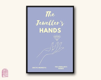 The Jeweller's Hands Lyrics Print // Music Print // 5"x7" 12"x16" 18"x24" // Unframed Indie Music Art // Concert Gig Music Poster