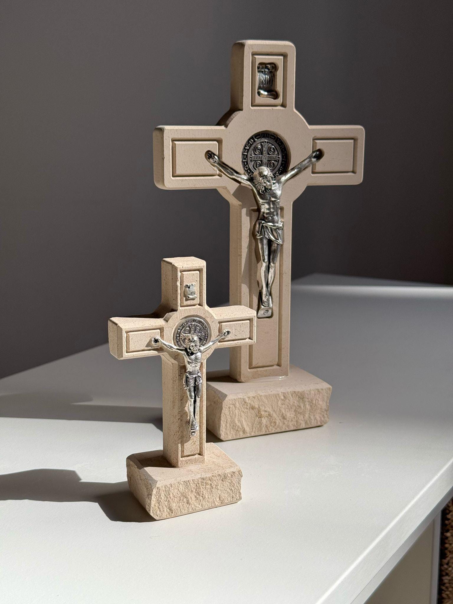 アンティーク真鍮製クロス&三層スタンディングクロステーブル