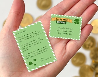Mini Leprechaun Letter for Kids | Leprechaun Trap, St Patrick&#39;s Day Kid Activity, Printable Leprechaun Letter, Saint Patrick&#39;s Day, Lucky